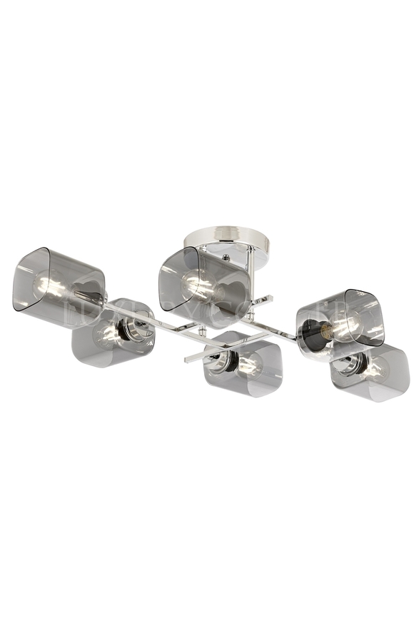 Luxury AR-60271-6K Krom Kaplama Modern Avize E27 Metal Cam 80x40cm - Luxury Avize ve Aydınlatma