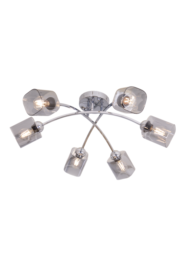 AVONNI AR-60435-6K Krom Kaplama Modern Avize E27 Metal Cam 40cm - Luxury