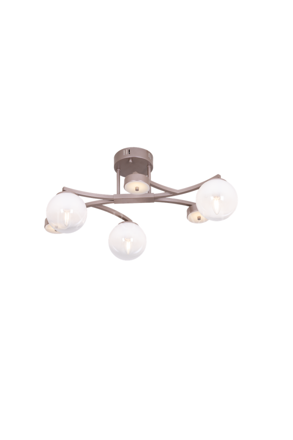 AVONNI AR-60473-6CP Cappucino Kaplama Modern Avize E14,LED ? Metal Cam 30x63cm - Luxury
