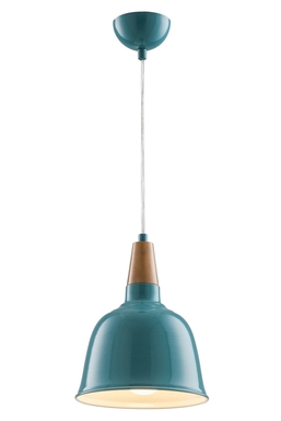 Luxury AV-4100-A2-BTK-20 Turkuaz Boyalı Modern Avize E27 Metal Ahşap 20cm