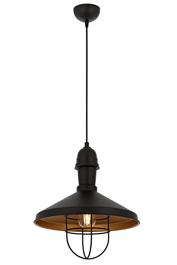 Luxury AV-4106-M25-BSY Siyah Boyalı Modern Avize E27 Metal 33cm - Luxury Avize ve Aydınlatma