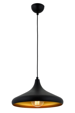 Luxury AV-4106-M8-BSY-36 Siyah Boyalı Modern Avize E27 Metal 36cm