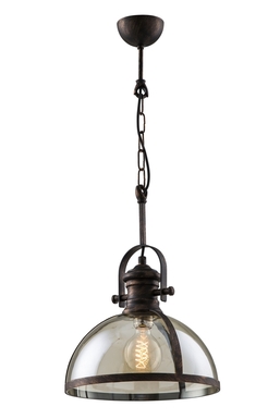 Luxury AV-5063-1BSY Siyah Boyalı Modern Avize E27 Metal Cam 30cm
