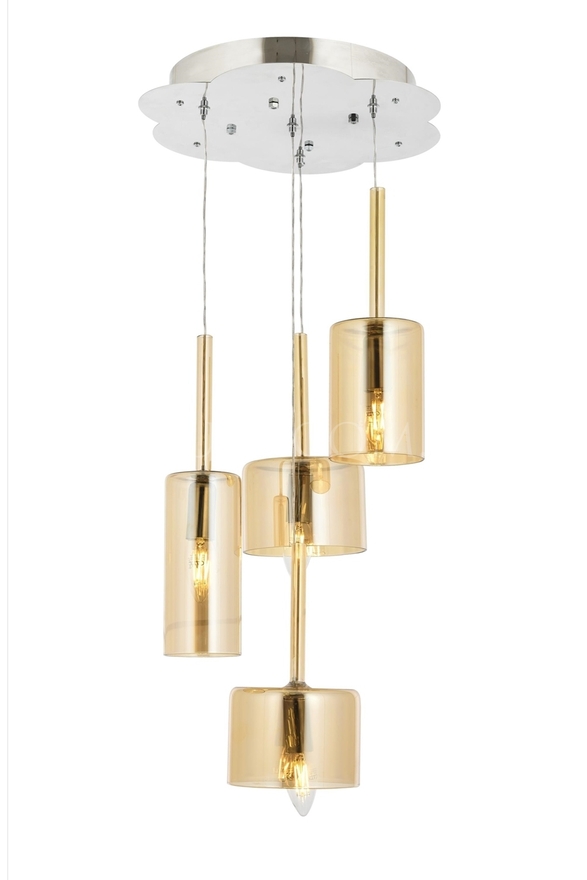 Luxury AV-60043-4KT Krom Kaplama Modern Avize E14 Metal Cam 35cm - Luxury Avize ve Aydınlatma