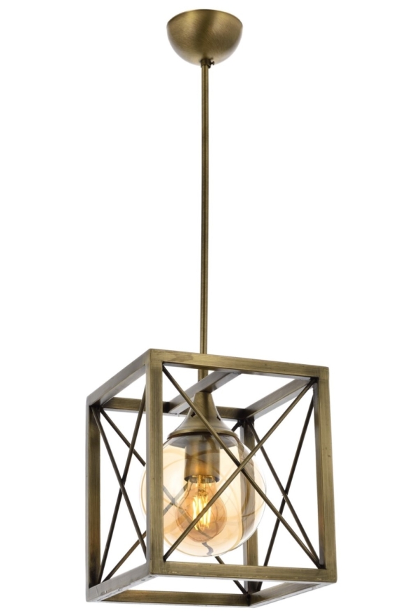 AVONNI AV-60127-1E Eskitme Kaplama Modern Avize E27 Metal Cam 25x25cm - Luxury