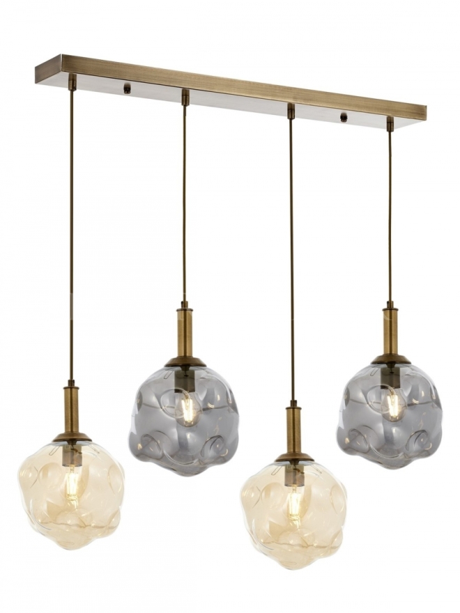 AVONNI AV-60210-4EY Eskitme Kaplama Modern Avize E27 Metal Cam 77x14cm - Luxury