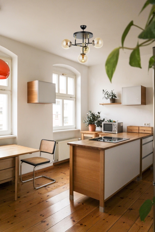 AVONNI AV-60327-4T-BSY Siyah Boyalı Modern Avize E27 Metal Cam 40cm - 2