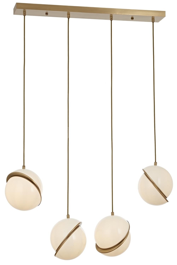 Luxury AV-60350-4EY Eskitme Kaplama Modern Avize E27 Metal Pleksi 80x4cm - Luxury Avize ve Aydınlatma