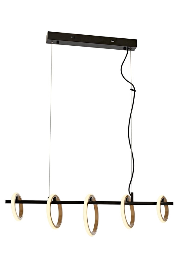 Luxury L-60359-5Y-BSY Sarı/Black Boyalı Modern Chandelier LED Metal Pleksi 80x20cm - Luxury Avize ve Aydınlatma