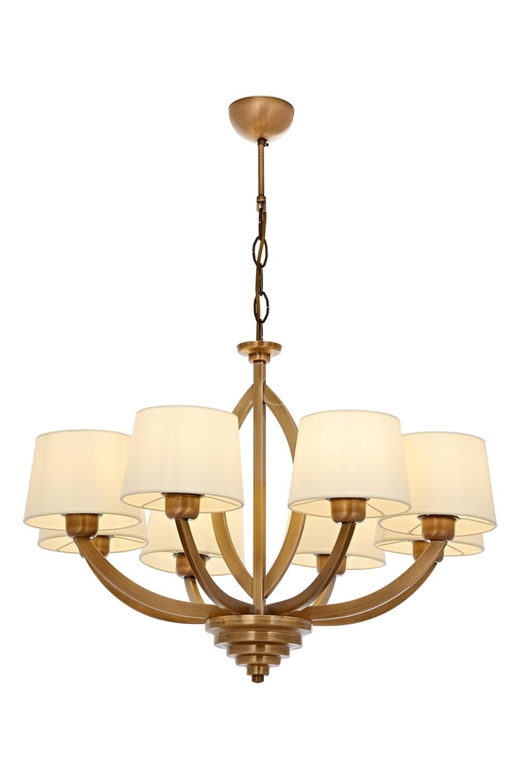 Luxury AV-60362-8ES Eskitme Kaplama Modern Avize E27 Metal Kumaş 65cm - Luxury Avize ve Aydınlatma