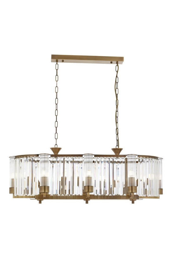 AVONNI AV-60401-8E-YM Eskitme Kaplama Klasik Avize E14 Metal Kristal 105x40cm - Luxury