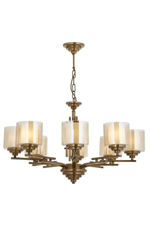 AVONNI AV-60402-8E Eskitme Kaplama Modern Avize E27 Metal Cam 80cm - Luxury