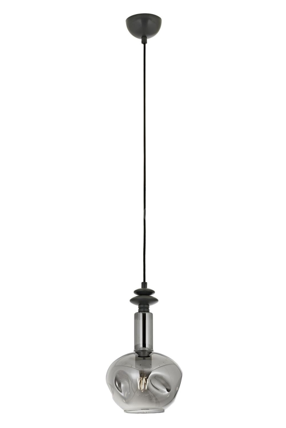 AVONNI AV-60404-1GR Siyah Kaplama Modern Avize E27 Metal Cam 20cm - Luxury