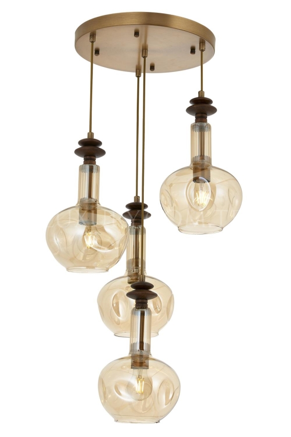 AVONNI AV-60404-4ET Eskitme Kaplama Modern Avize E27 Metal Cam 35cm - Luxury