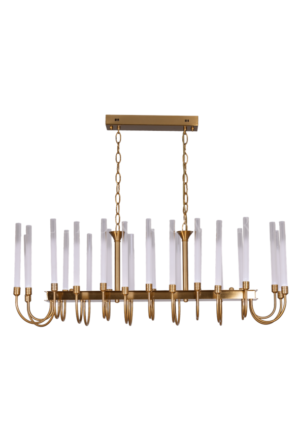 AVONNI AV-60434-24E-YM Eskitme Kaplama Modern Avize LED Metal 58x110cm - Luxury