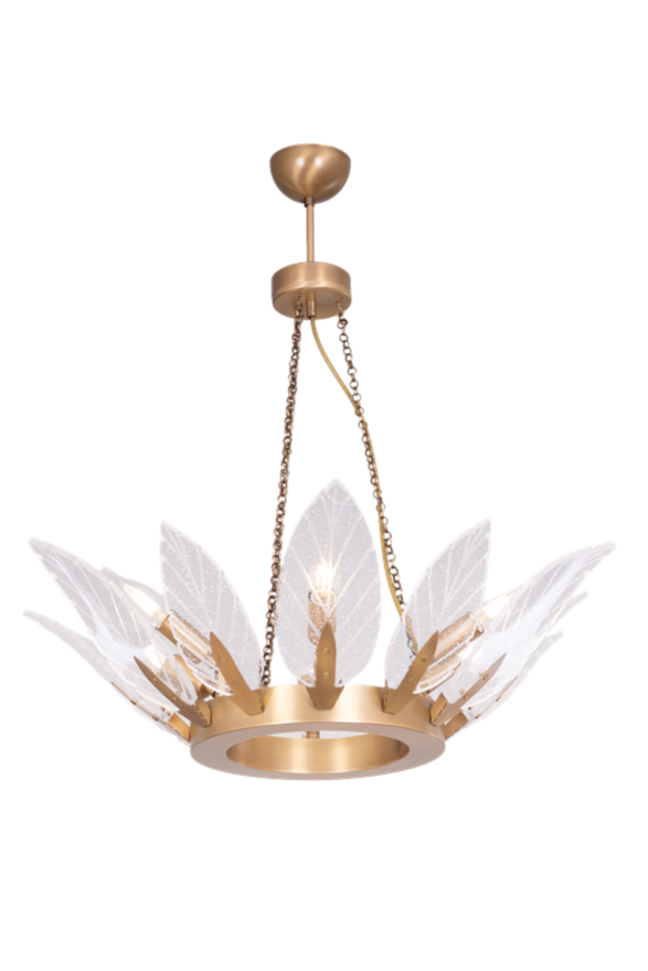 AVONNI AV-60455-6E Eskitme Kaplama Modern Avize E14 Metal Cam 35cm - Luxury