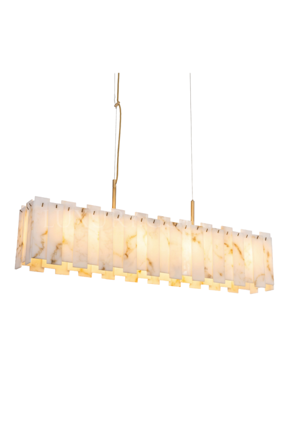 AVONNI AV-60460-90X30EY Eskitme Kaplama Modern Avize E14 Metal Cam 25x90cm - Luxury