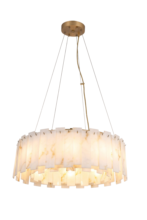 AVONNI AV-60460-E60 Eskitme Kaplama Modern Avize E14 Metal Cam 60cm - Luxury