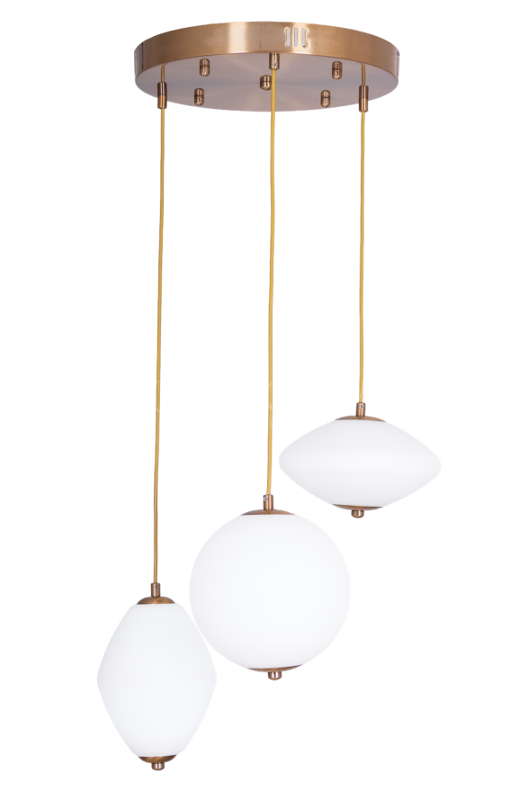 AVONNI AV-60467-3ET Eskitme Kaplama Modern Avize LED Metal Cam 35cm - Luxury