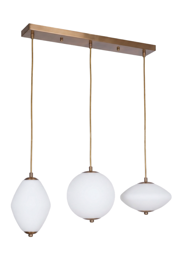 AVONNI AV-60467-3EY Eskitme Kaplama Modern Avize LED Metal Cam 15x80cm - Luxury