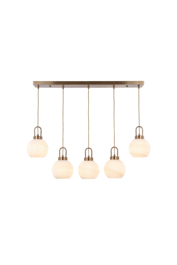 AVONNI AV-60469-5EY Eskitme Kaplama Modern Avize E27 Metal Cam 18x80cm - Luxury