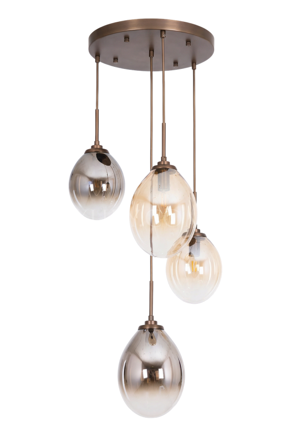 AVONNI AV-60472-4ET Eskitme Kaplama Modern Avize E14 Metal Cam 35cm - Luxury