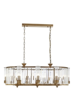 Luxury Eskitme Kaplama Klasik Avize E14 Metal Kristal 105x40cm