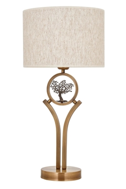 Luxury Eskitme Kaplama Masa Lambası E27 Metal Kumaş 33cm