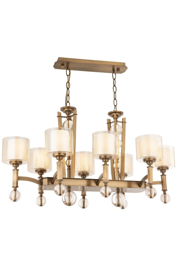 AVONNI Eskitme Kaplama Modern Avize E27 Metal Cam 105x60cm - Luxury