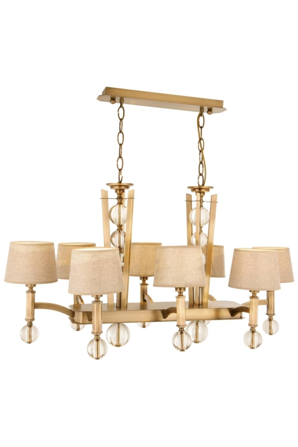 AVONNI Eskitme Kaplama Modern Avize E27 Metal Cam Kumaş 100x55cm - Luxury