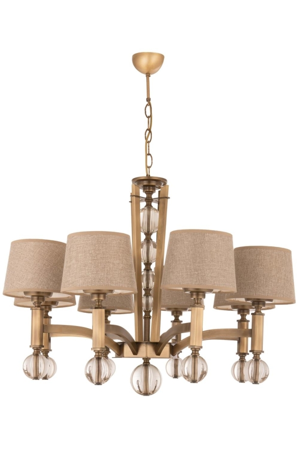 AVONNI Eskitme Kaplama Modern Avize E27 Metal Cam Kumaş 80cm - Luxury