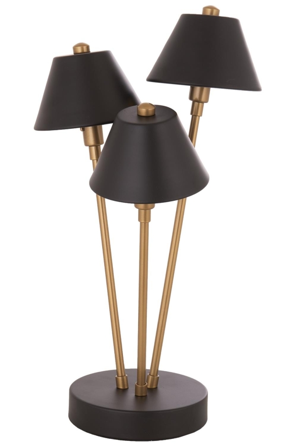 AVONNI Eskitme/Siyah Kaplama/Boya Masa Lambası E27 Metal 25cm - Luxury