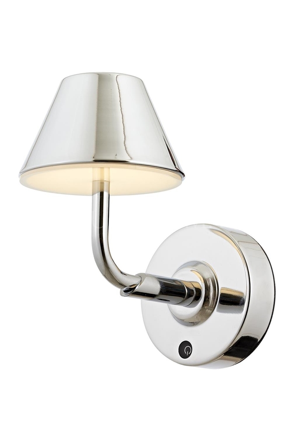 AVONNI Krom Kaplama Aplik LED Metal Opal Pleksi 12x22cm - Luxury