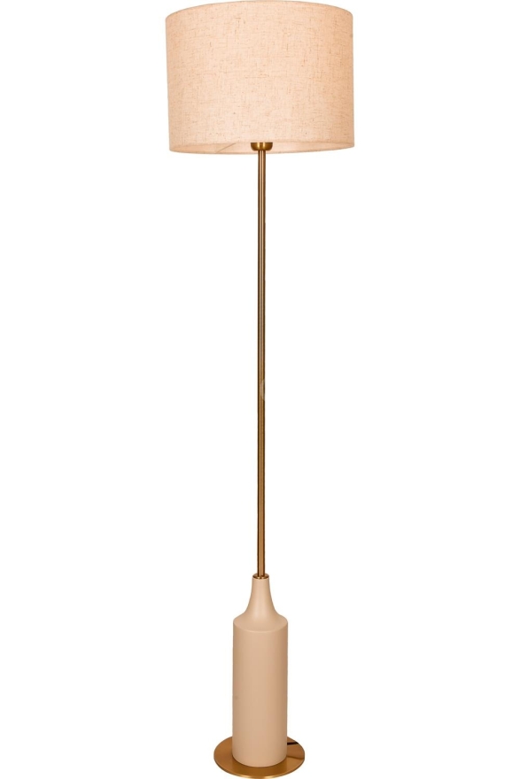 AVONNI LM-33004-KRM Krem/Eskitme Boya/Kaplama Lambader E27 Ahşap Kumaş Metal 40cm - Luxury