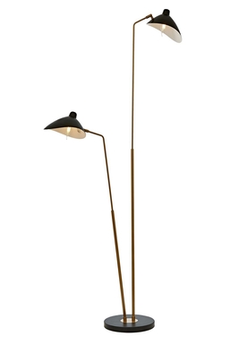 Luxury LM-9127-2BSY Siyah Boyalı Lambader E27 Metal 100x30cm