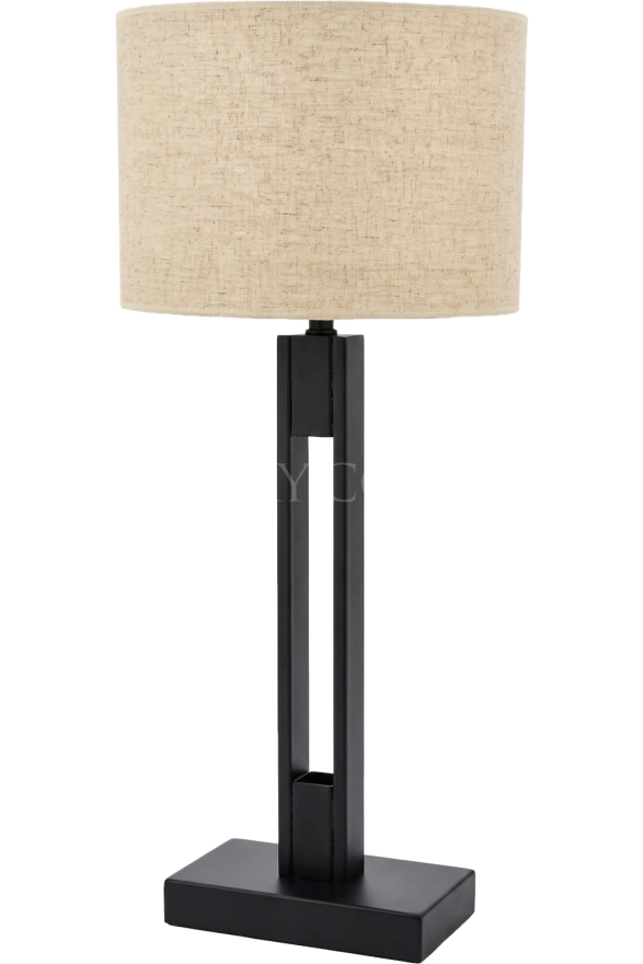 AVONNI ML-9108-1BSY Siyah Kaplama Masa Lambası E27 Metal 35cm - Luxury