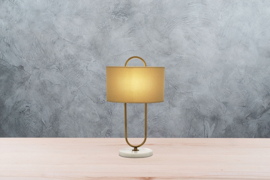 AVONNI ML-9112-1E Eskitme Kaplama Masa Lambası E27 Metal Kumaş 30cm - 4