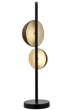 Luxury ML-9113-2BSY Siyah Boyalı Masa Lambası E14 Metal Pleksi 15cm