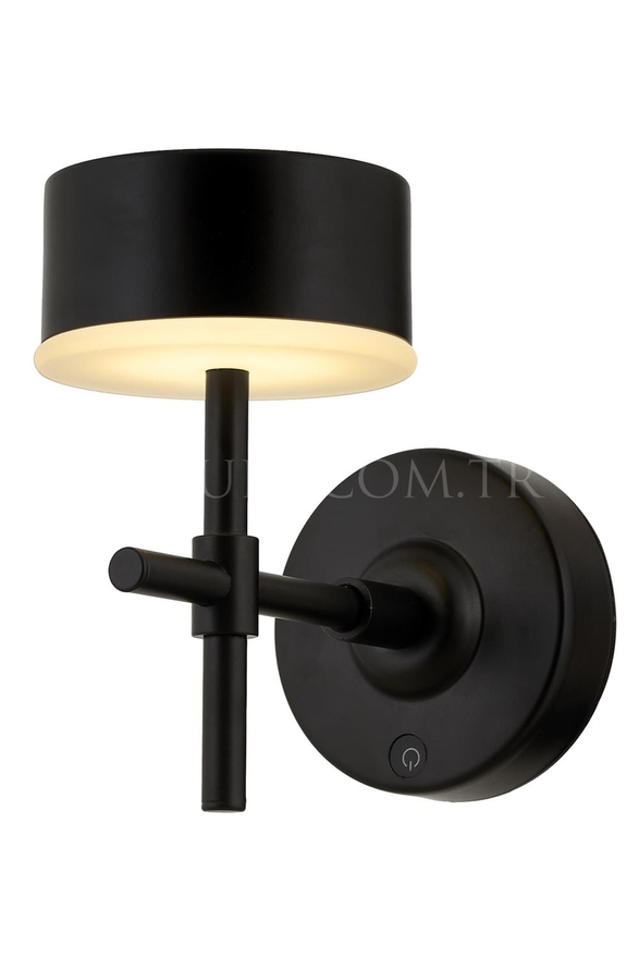 AVONNI Siyah Boyalı Aplik LED Metal Opal Pleksi 12x20cm - Luxury