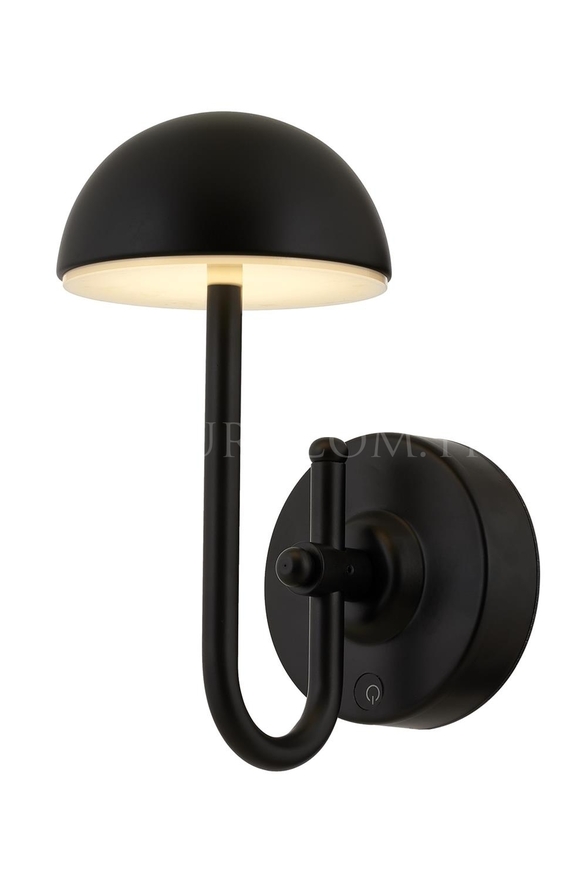 AVONNI Siyah Boyalı Aplik LED Metal Opal Pleksi 12x20cm - Luxury