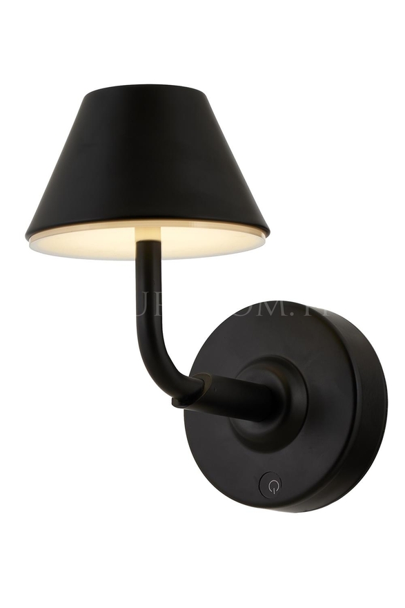 AVONNI Siyah Boyalı Aplik LED Metal Opal Pleksi 12x22cm - Luxury