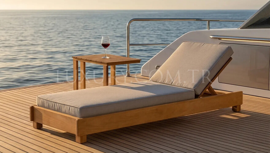 Aydın Tek Kişilik Minderli Şezlong - 3