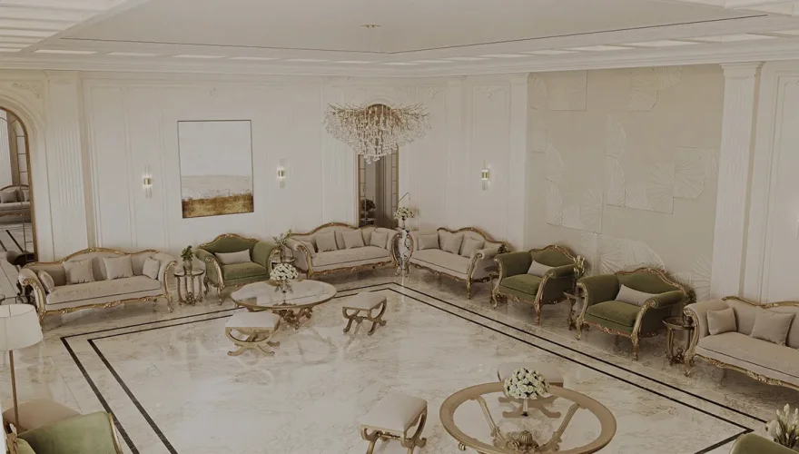 Bahrain Luxury Majlis Furniture Set - 4