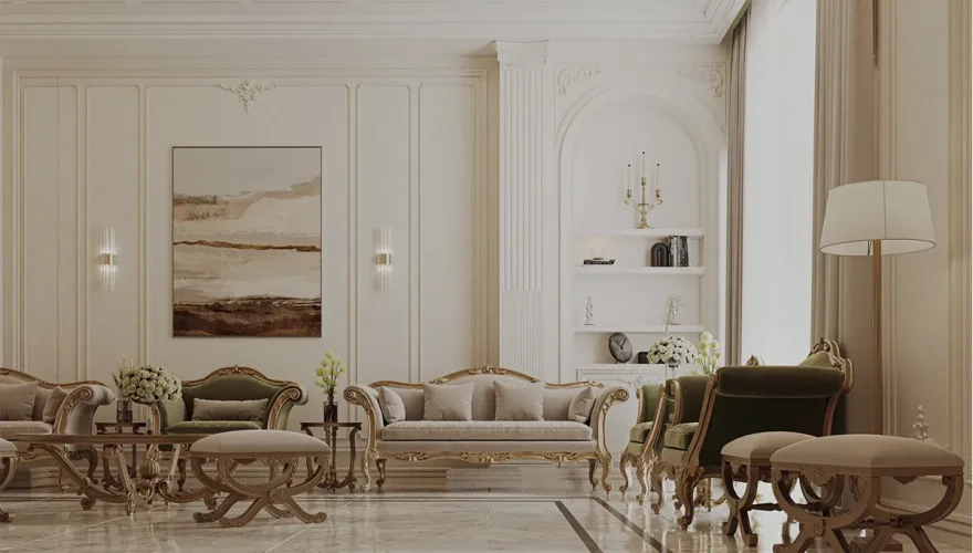 Bahrain Luxury Majlis Furniture Set - 5