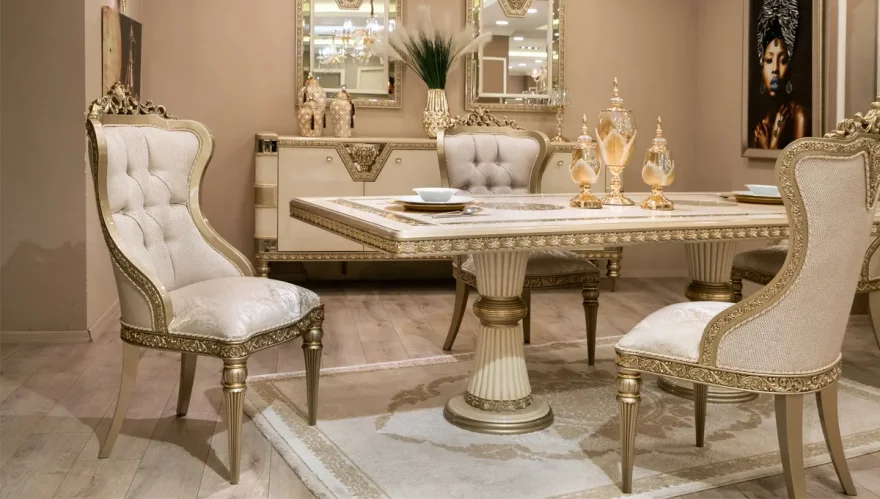 Baxter 2026 Klasik Yemek Odası Takımı - 5