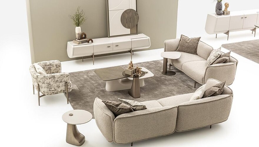Bellariva Motifli Modern Koltuk Takımı - 2