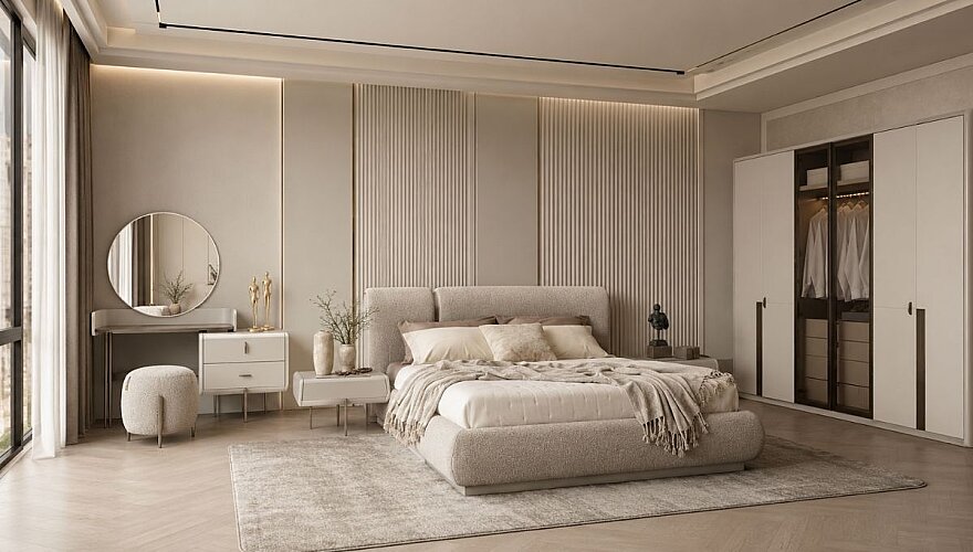 Bellariva Motifli Modern Yatak Odası - 1182
