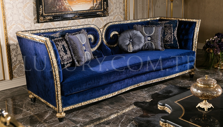 Berceste Mavi Luxury Koltuk Takımı - 2