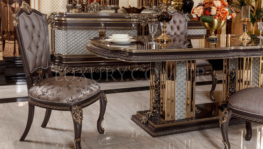 Bergama Classic Bronze Dining Room - 7