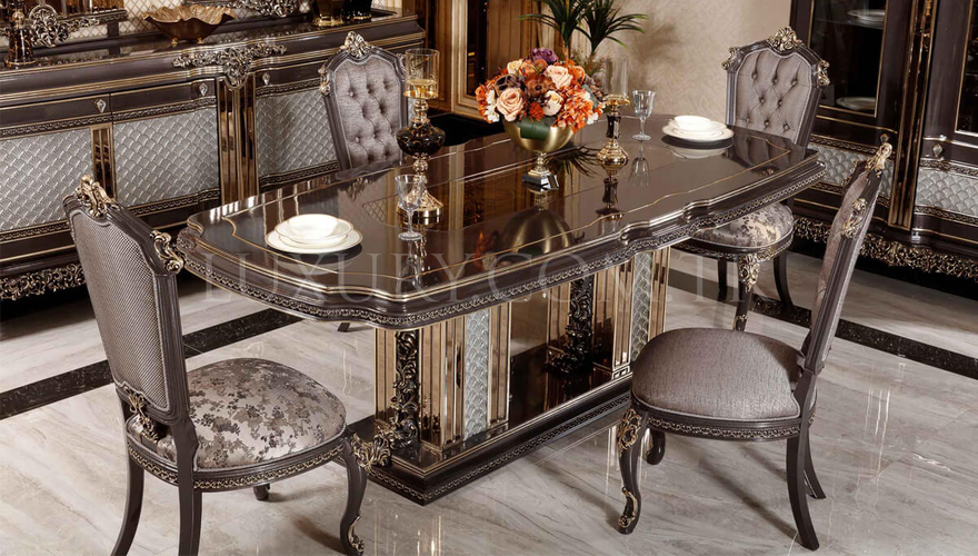 Bergama Classic Bronze Dining Room - 2